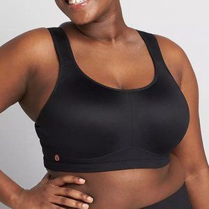42D Plus Size Livi Lane Bryant Sports Bra Black Womens NWOT
